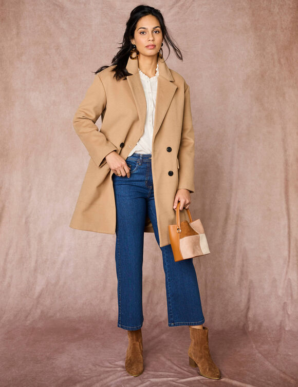 Jeans met wijde pijpen, 5 zakken (stone) Jeans met wijde pijpen, 5 zakken (stone)